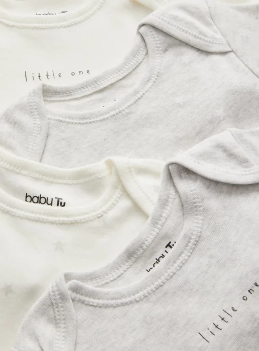 Unisex Grey Bodysuits 4 Pack 18-24 months