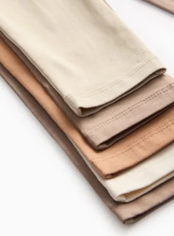 Unisex Neutral Leggings 5 Pack 18-24 months