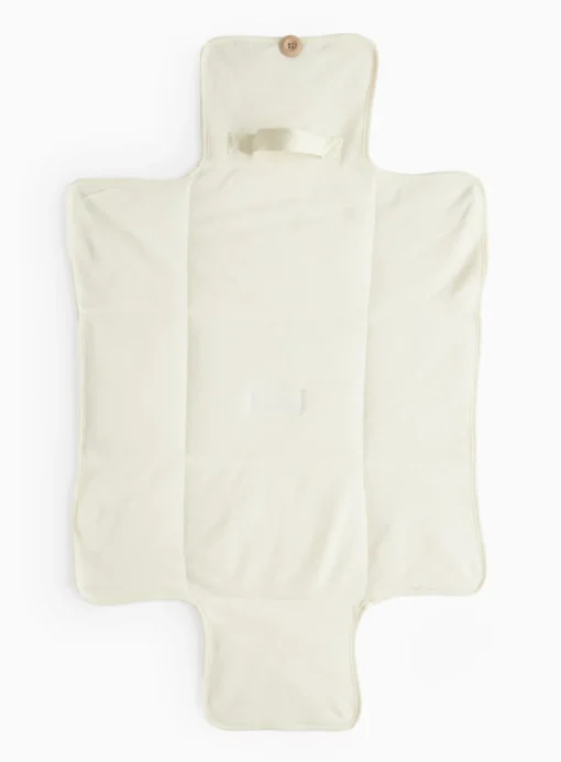 Unisex Plain Cream Travel Changing Mat One Size