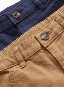 Utility Chino Tan & Navy Shorts 2 Pack 5 years