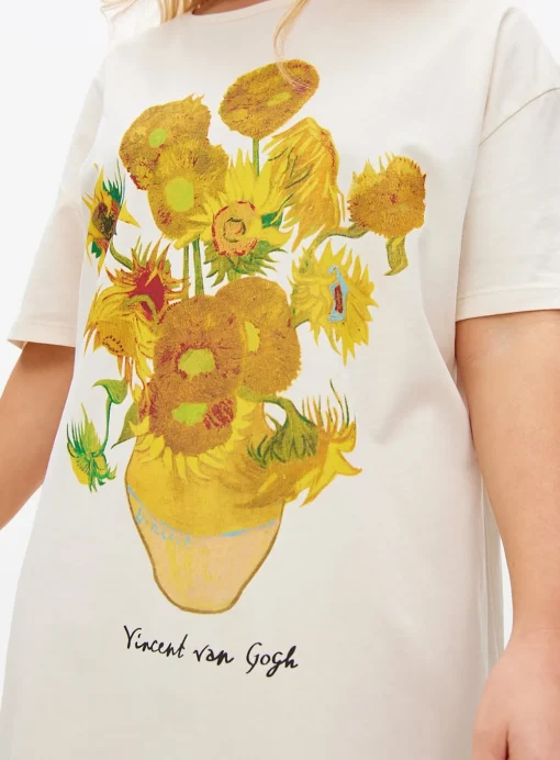 Van Gogh Sunflower Night Shirt L