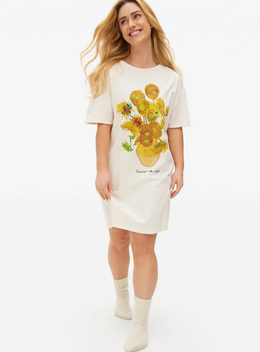 Van Gogh Sunflower Night Shirt L