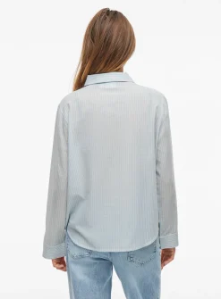 VILA Long Sleeved Shirt Blue 14