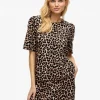 VILA O Neck 2/4 Top Brown 16