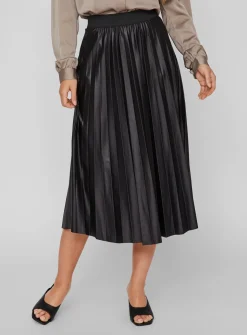 VILA Pleated Midi Skirt XS/UK8