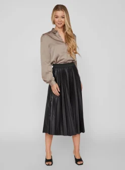 VILA Pleated Midi Skirt XS/UK8