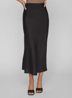 VILA Satin Midi Skirt 8