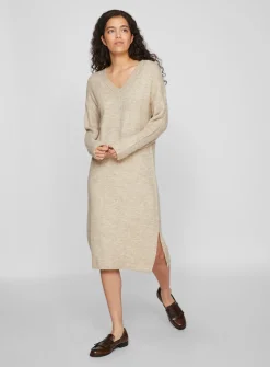 VILA V Neck Knit Dress XXL
