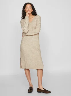 VILA V Neck Knit Dress XXL