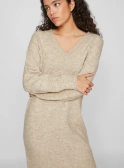 VILA V Neck Knit Dress XXL