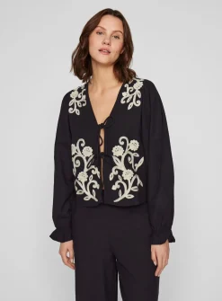 VILA V-Neck Long Sleeved Top L/UK14