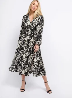 VOGUE WILLIAMS Animal Print Midaxi Dress 12
