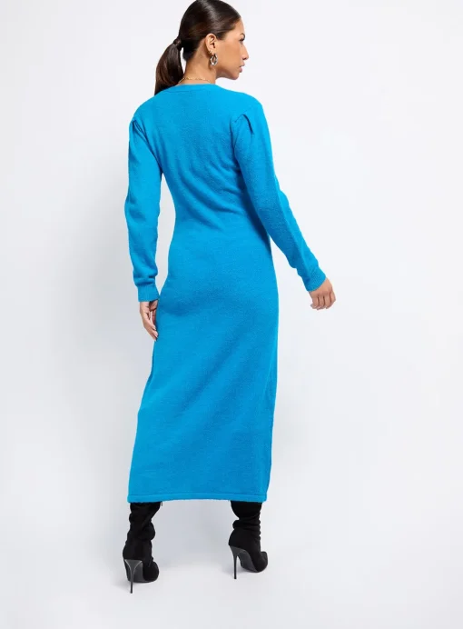 VOGUE WILLIAMS Azure Knit Midaxi Dress XL