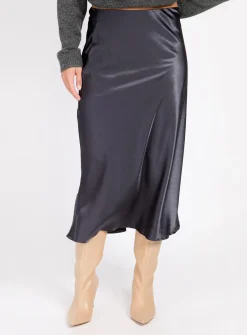 VOGUE WILLIAMS Grey Midi Skirt 14