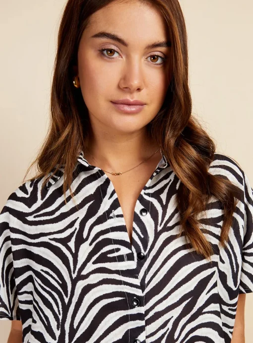 VOGUE WILLIAMS Zebra Shirt M