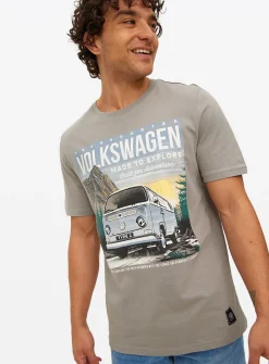 Volkswagen Grey Graphic Print T-Shirt XXL