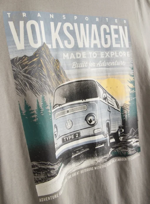 Volkswagen Grey Graphic Print T-Shirt XXL