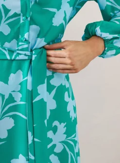 WALLIS Floral Button Through Shirt Dress 20
