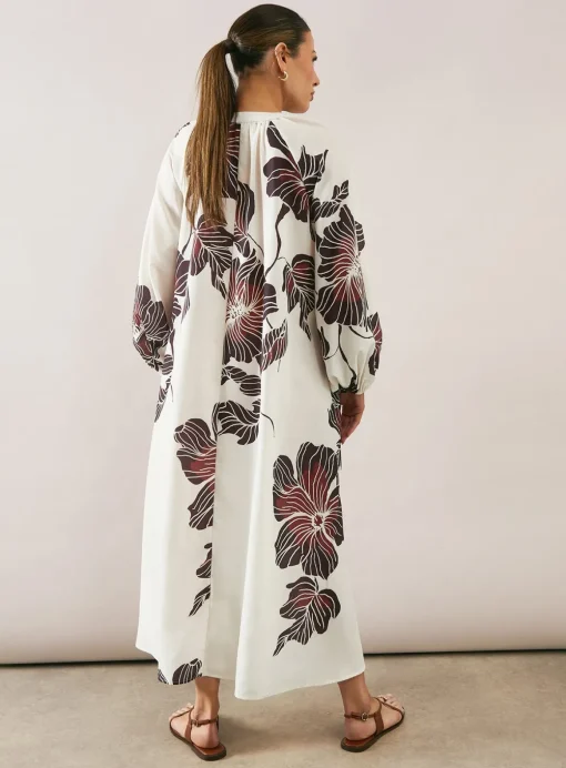 WALLIS Floral Collarless Midaxi Dress 12