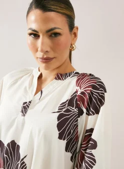 WALLIS Floral Collarless Midaxi Dress 12