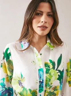 WALLIS Premium Floral Belted Shirt Dress 16