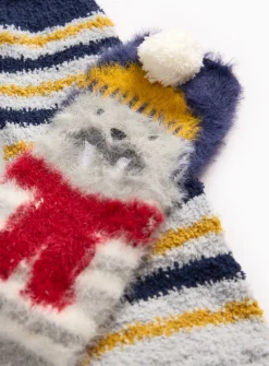 Walrus Stripe Cosy Socks 2 Pack 6-8.5