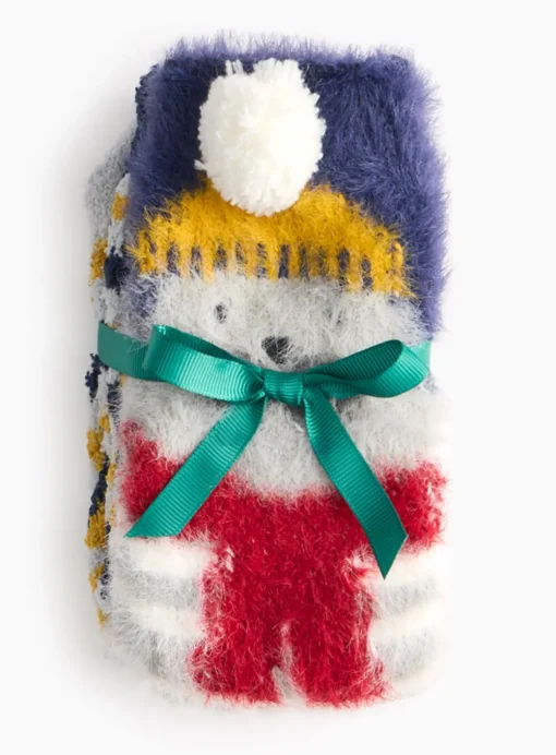 Walrus Stripe Cosy Socks 2 Pack 6-8.5
