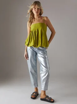 WAREHOUSE Cotton Seam Detail Strappy Cami Top 14