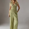 WAREHOUSE Plisse High Waisted Wide Leg Trouser 10