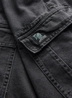 Washed Black Denim Cargo Trousers 7 years