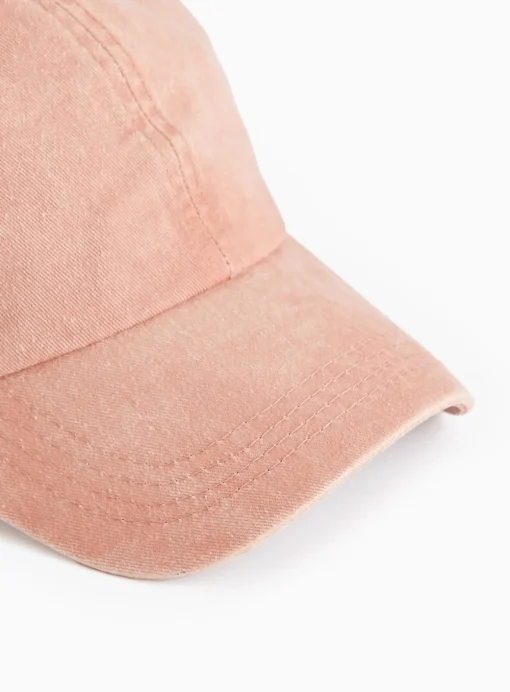 Washed Pink Denim Cap One Size