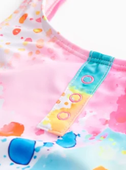 Watercolour Splash Print 2 Piece Bikini Set 5 years