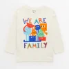 We Are Family Graphic Print Long Sleeve T-Shirt 1-2 years