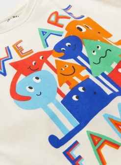 We Are Family Graphic Print Long Sleeve T-Shirt 1-2 years