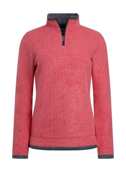 WEIRD FISH Beye 1/4 Zip Grid Fleece 10