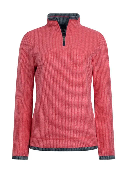 WEIRD FISH Beye 1/4 Zip Grid Fleece 10