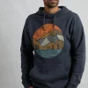 WEIRD FISH Bryant Graphic Pop Over Hoody M