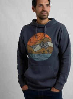 WEIRD FISH Bryant Graphic Pop Over Hoody M