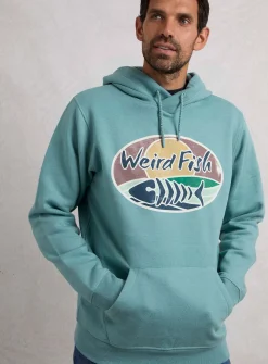 WEIRD FISH Bryant Graphic Pop Over Hoody XL