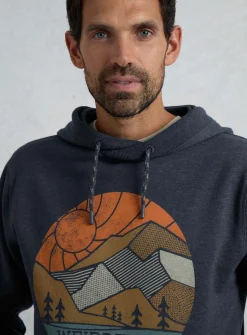 WEIRD FISH Bryant Graphic Pop Over Hoody M