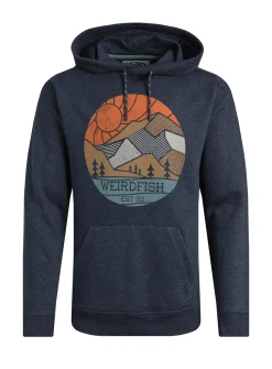 WEIRD FISH Bryant Graphic Pop Over Hoody M