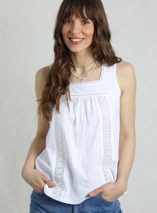 WEIRD FISH Chelle Square Neck Jersey Vest 12