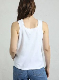 WEIRD FISH Chelle Square Neck Jersey Vest 12