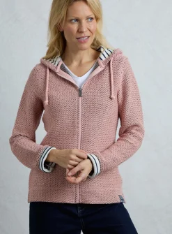 WEIRD FISH Chicoa Full Zip Hooded Classic Macaroni 20