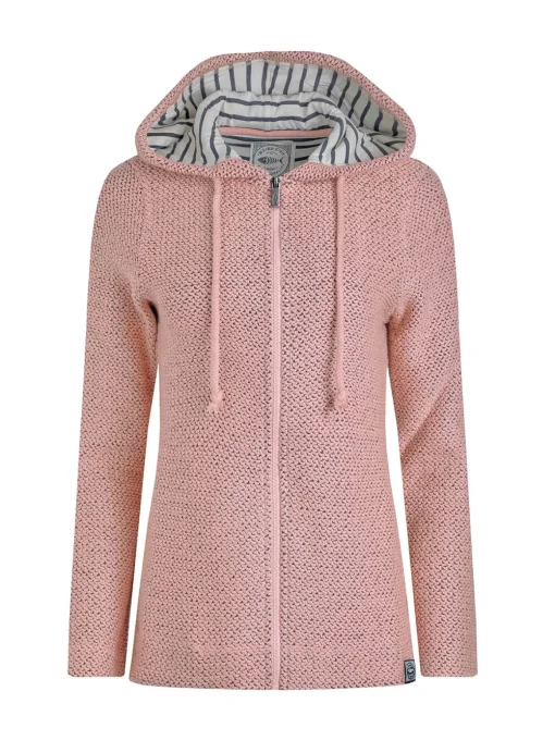 WEIRD FISH Chicoa Full Zip Hooded Classic Macaroni 20