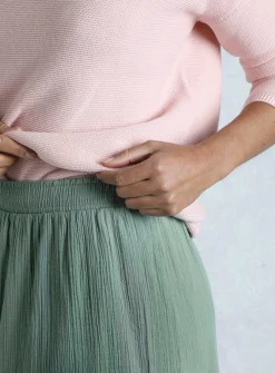 WEIRD FISH Lathika Doublecloth Midi Tiered Skirt 8