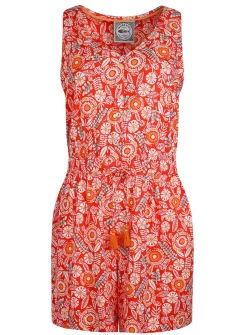 WEIRD FISH Mare Viscose Printed Playsuit 20