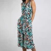 WEIRD FISH Nalani Viscose Printed Jumpsuit 10