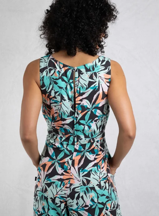 WEIRD FISH Nalani Viscose Printed Jumpsuit 10