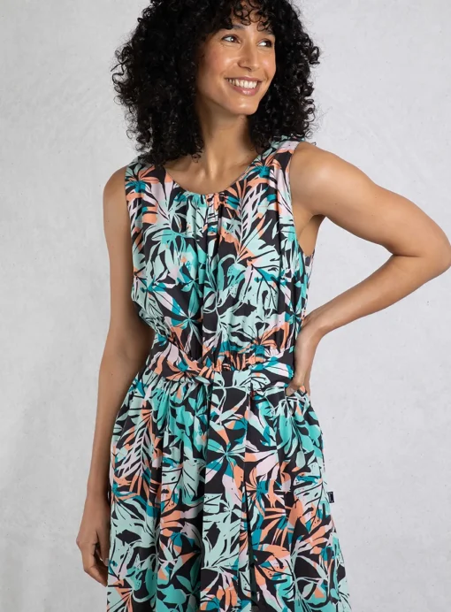 WEIRD FISH Nalani Viscose Printed Jumpsuit 10